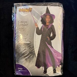 “HALLOWEEN CUSTOME” Coven Leader Kids Costume - Black and Purple